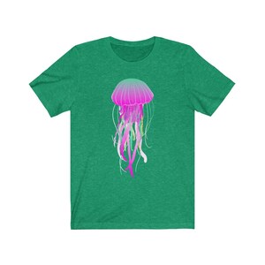 Electric Jellyfish T-Shirt Animal Shirt Sea Creature Shirt Jellyfish Shirt Heather Kelly