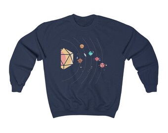 ダイス ソーラー システム スウェットシャツ | RPG スウェットシャツ | テーブルトップ ゲーム スウェットシャツ | GM スウェットシャツ