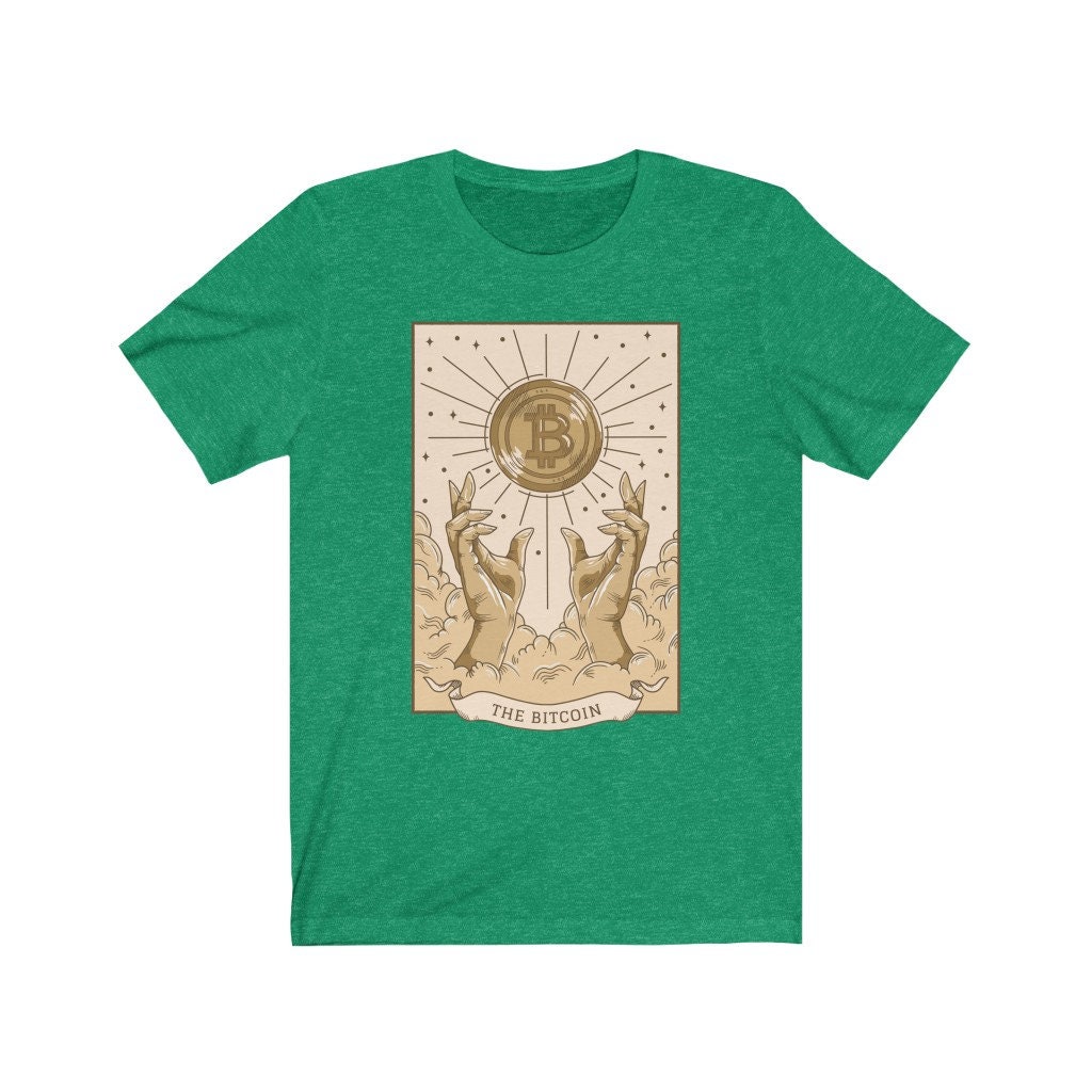 Bitcoin Tarotkaart T-shirt | Crypto-shirt | Cryptocurrency-shirt | Bitcoin-shirt  | Tarot-shirt - Etsy Nederland