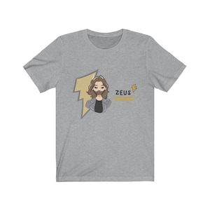 Anime Zeus T-Shirt | Greek God Shirt | Greek Mythology Shirt | Mount Olympus