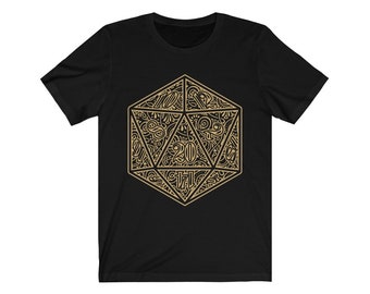 Ornamenal D20 T-Shirt | Rpg Shirt | Game Master Shirt | Tabletop Gaming