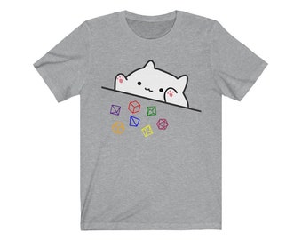 Katze würfelt T-Shirt | Rollenspiel | Spielleiter | Tabletop-Rollenspiel | Tabletop Spiele | Rollenspiel | Rollenspiel