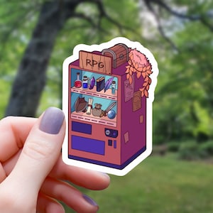 Adventure Vending Machine Sticker | RPG Sticker | Tabletop Gaming Sticker | Rpg Sticker | Tabletop RPG Sticker