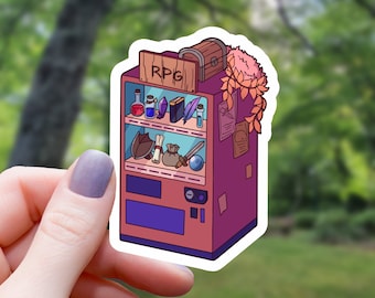 Adventure Vending Machine Sticker | RPG Sticker | Tabletop Gaming Sticker | Rpg Sticker | Tabletop RPG Sticker