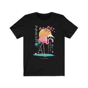 Flamingo Kanji T-Shirt | Flamingo Shirt | Kanji Shirt | Japanese Shirt | Jaoan