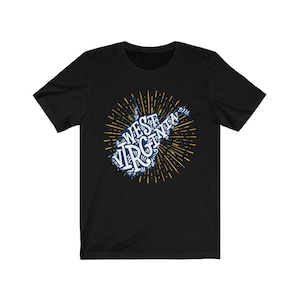 West Virginia Swirl State T-Shirt | West Virginia Apparel | West Virginia Shirt |