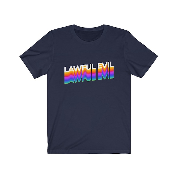 Lawful Evil Retro T-Shirt | Rpg | Game Master | Tabletop RPG | Tabletop Games | RPG | Role Playing | Board Games | 3