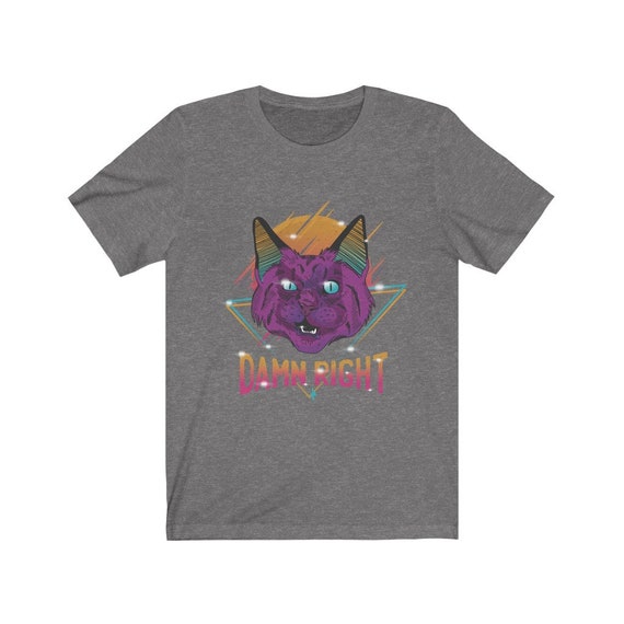 Neon Party Cat T-shirt Party Cat Cat T 