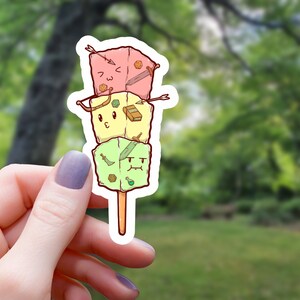 Gelatinous Dango Sticker | Monster Sticker | Vinyl Sticker | Laptop Sticker | Water Bottle Sticker | Waterproof | Rpg Sticker