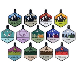 Silent pet top id tags