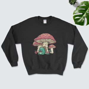Sudadera de rana de hongo de punto / Puente de la naturaleza / Puente de hongos / Puente de hongos / Puente de bosque / Puente de aventura