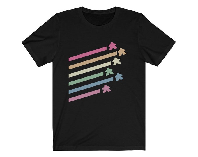 Retro Flying Meeples T-Shirt | Board Games | Board Game | Board Game Lover | Nerdy Gift