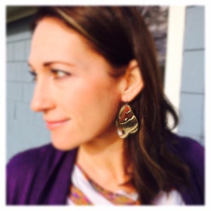 PEI Earrings: Real Prince Edward Island Columbia moth wings!