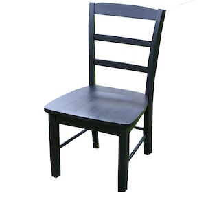 Black Ladder-Back Chair
