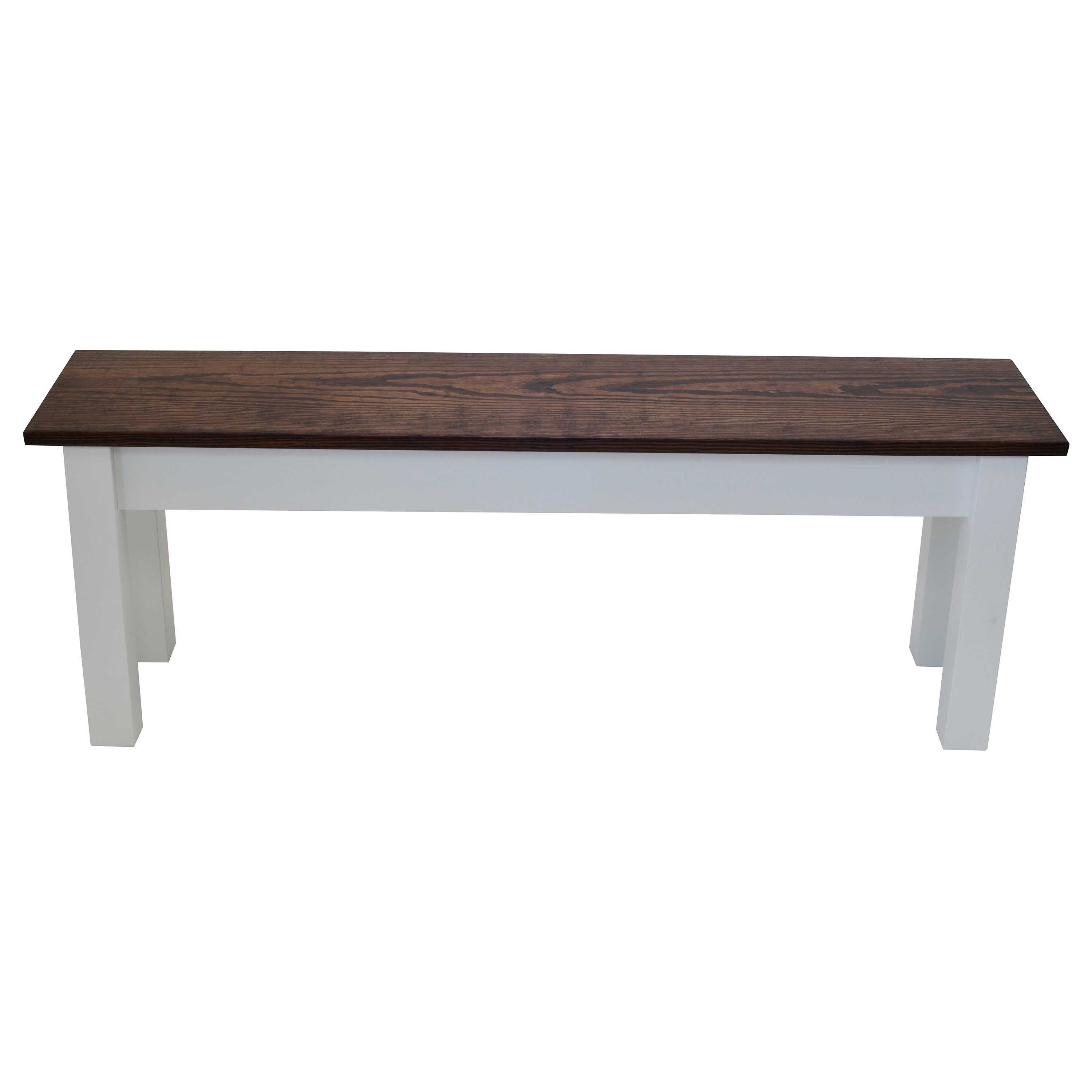 Farmhouse Bench (1776) Rustic Solid Wood Bench / Durable Polyurethane ...