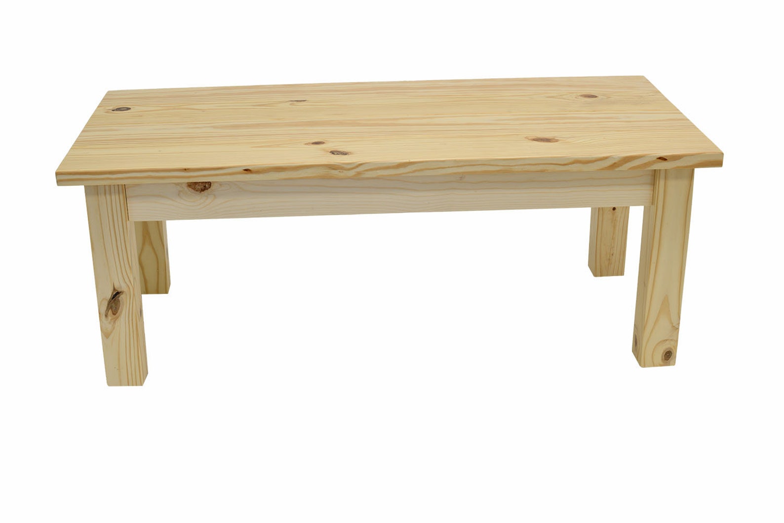 Pine Wood Coffee Table Farmhouse Coffee Table Solid Wood Etsy