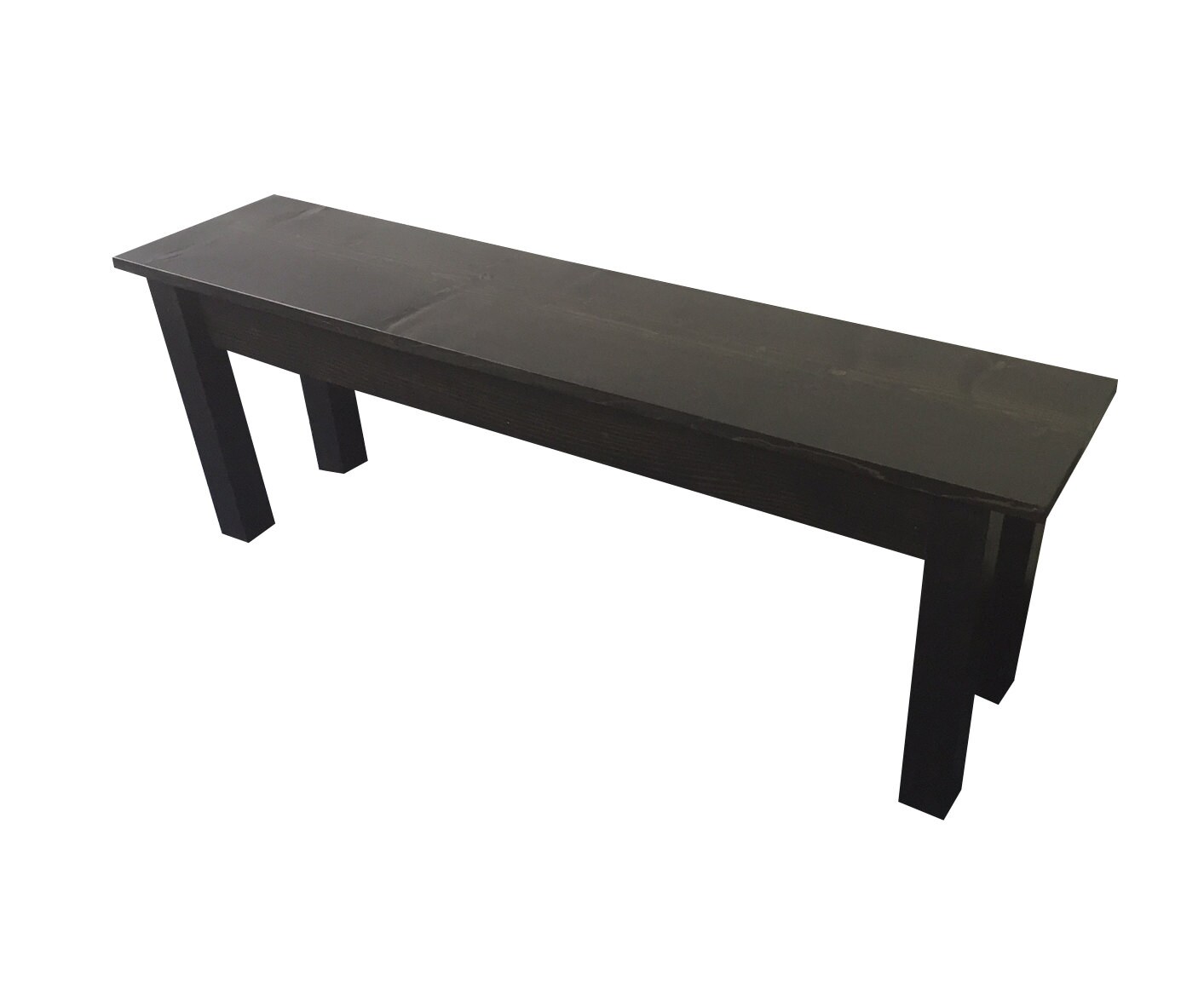 Tavern Farmhouse Bench Rustic Solid Wood Bench Stained All