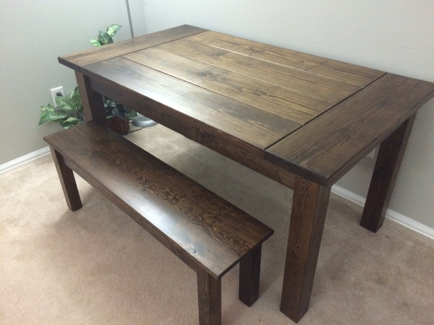 Handscraped Rustic Table Rustic Hand Crafted Farmhouse / Harvest Table - Etsy