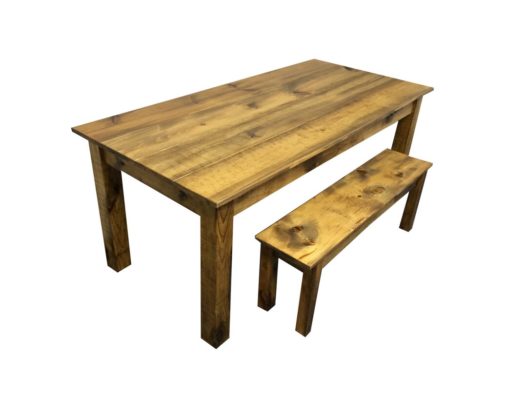 Rustic Barn Wood Farmhouse Table / Harvest Table / Reclaimed Wood Table ...