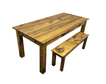 Rustic Barn wood Farmhouse Table / Harvest Table / Reclaimed wood Table