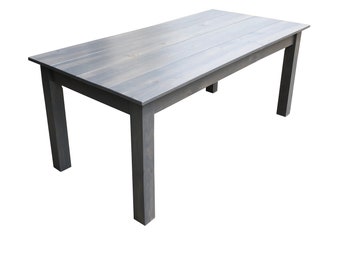 Grey Farmhouse Table