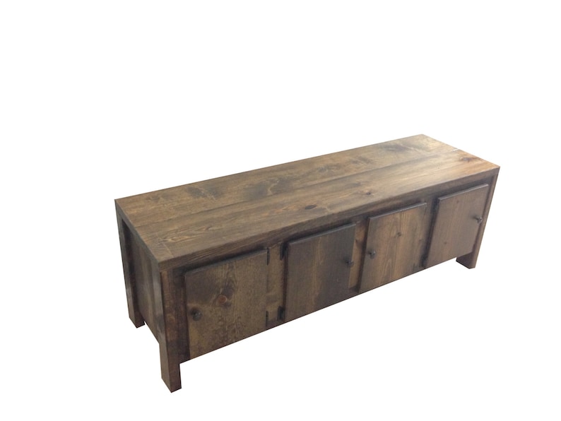 Rustic Storage Bench Etsy