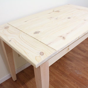 Unfinished Farmhouse Table / Dinning Table / Kitchen Table - Etsy