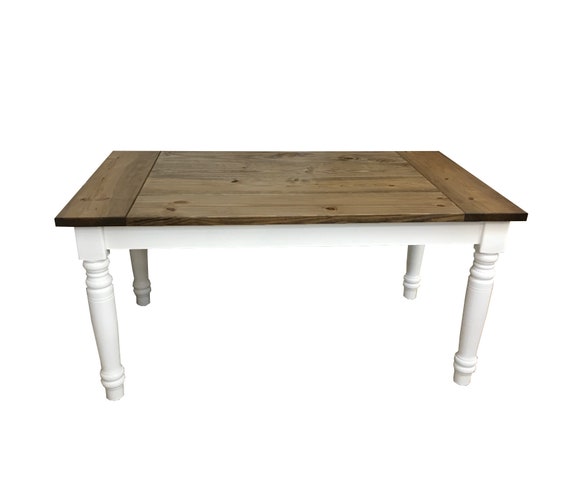 Berkshire Harvest Dining Country Farmhouse Table with thick turned round legs Farm Table Harvest Table Rustic Table Etsy