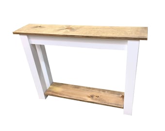 Ambler Entry Table with Shelf / Sofa Storage Table / Foyer Table / Media Table