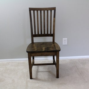 Rustic Walnut Farmhouse Chair image 3