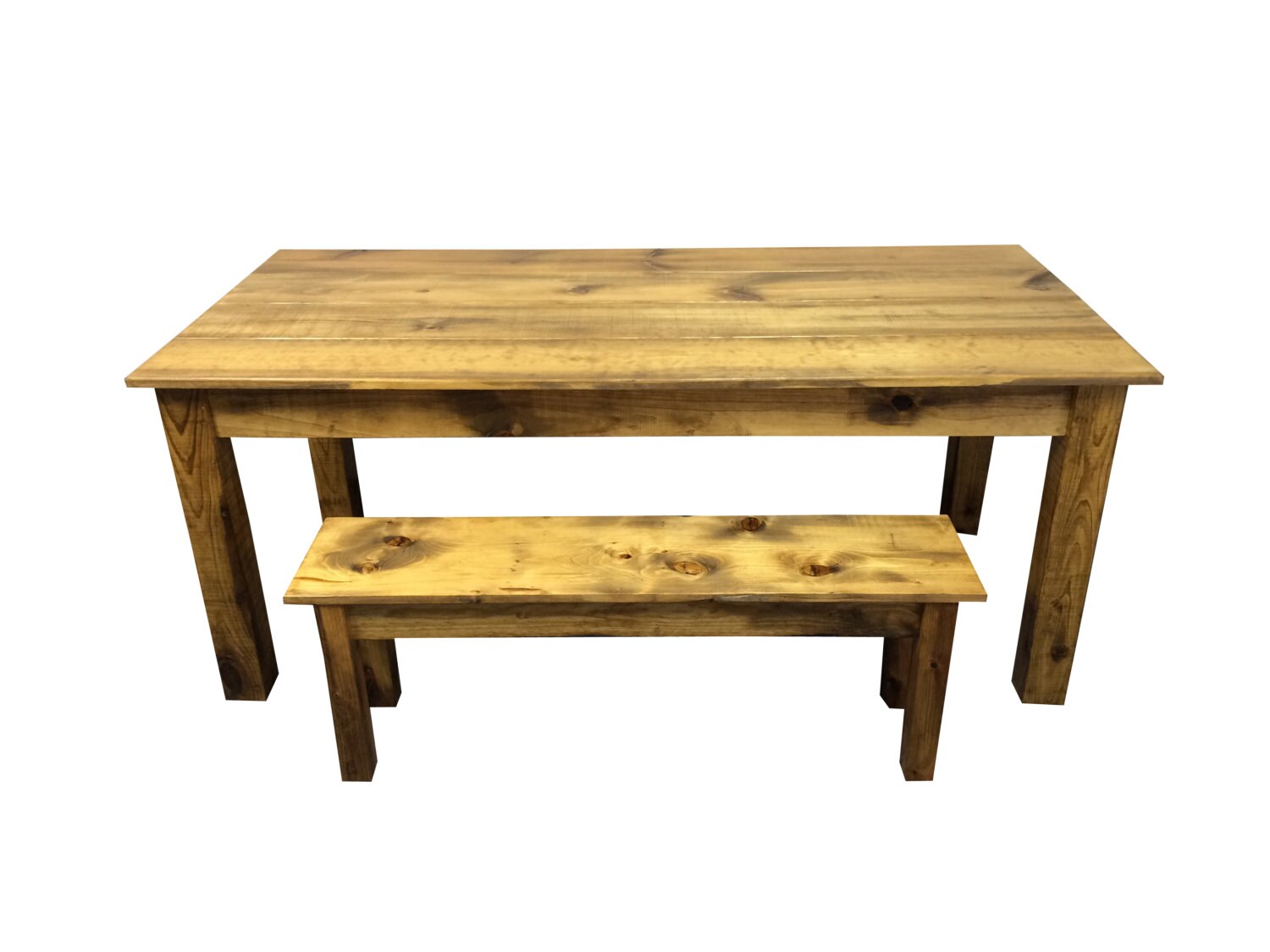 Rustic Barn Wood Farmhouse Table / Harvest Table / Reclaimed Wood Table ...