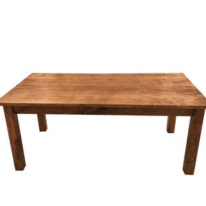 Aberdeen Farmhouse Table, Rustic Dining Table, Hand Crafted Harvest Table