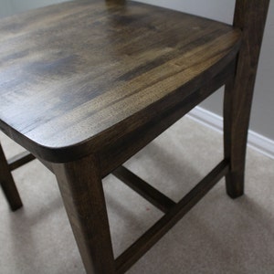 Rustic Walnut Farmhouse Chair image 5