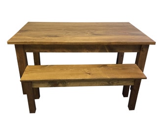 Vermont Farm Table / Dinning Table / Kitchen Table / Farmhouse Table (Free shipping For real)