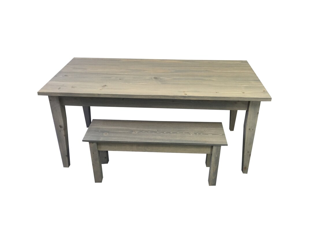 Grey Farmhouse Table / Farm Table / Harvest Table / Rustic Table - Etsy