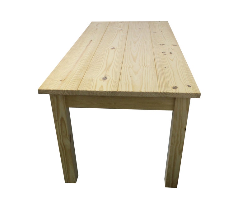 Unfinished Farmhouse Kitchen Table / Unfinished Dining Table - Etsy