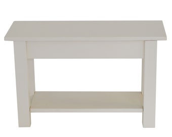 Off White Storage Bench