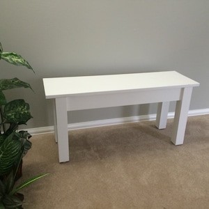 White Farmhouse Bench / Dinning Bench / Entry Bench