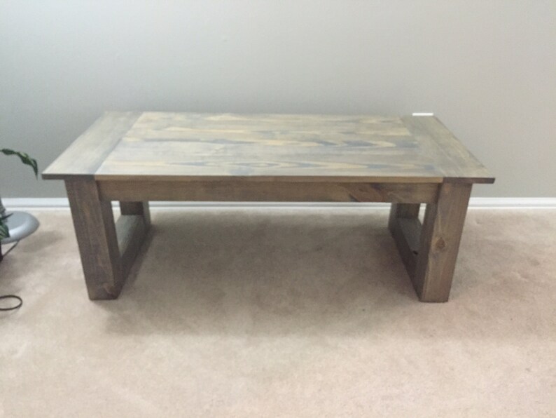 Rustic Driftwood Grey Coffee Table Etsy