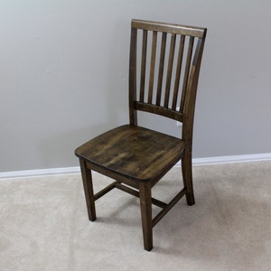 Rustic Walnut Farmhouse Chair