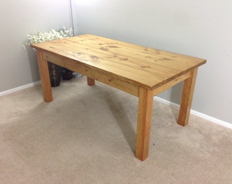Farmhouse Table / Farm Table / Harvest Table (Golden Oak)