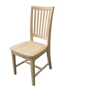 Rustic Unfinished Farmhouse Chair image 2