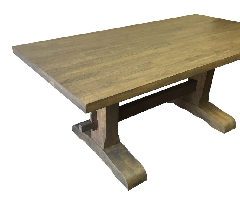 Grey Trestle Farmhouse Table Dinning Kitchen - Grey Farmhouse Kitchen Table Grey Trestle Farmhouse Table Dinning Kitchen - Grey Farmhouse Kitchen Table
