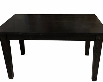 Tavern Table / Farmhouse Table / Farm Table / Harvest Table / Black Table/With Tapered legs