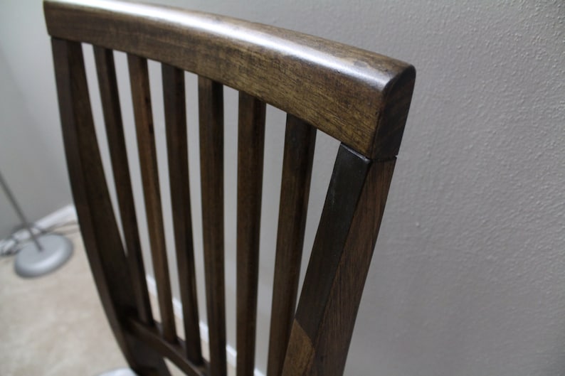 Rustic Walnut Farmhouse Chair image 4