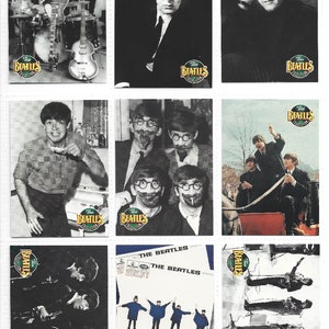 THE BEATLES Vintage 1993 Trading Card Collection. 9 Out Of Print Collector Cards