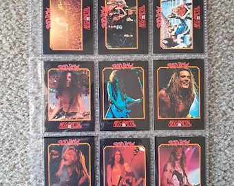 SKID ROW Collector Cards 1991 MegaMetal. Sebastian Bach, Rachel Bolan, Dave Sabo, Scotti Hill