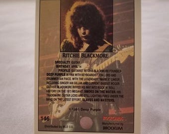 DEEP PURPLE 1991 Collector Card Ritchie Blackmore Card-146 - Etsy