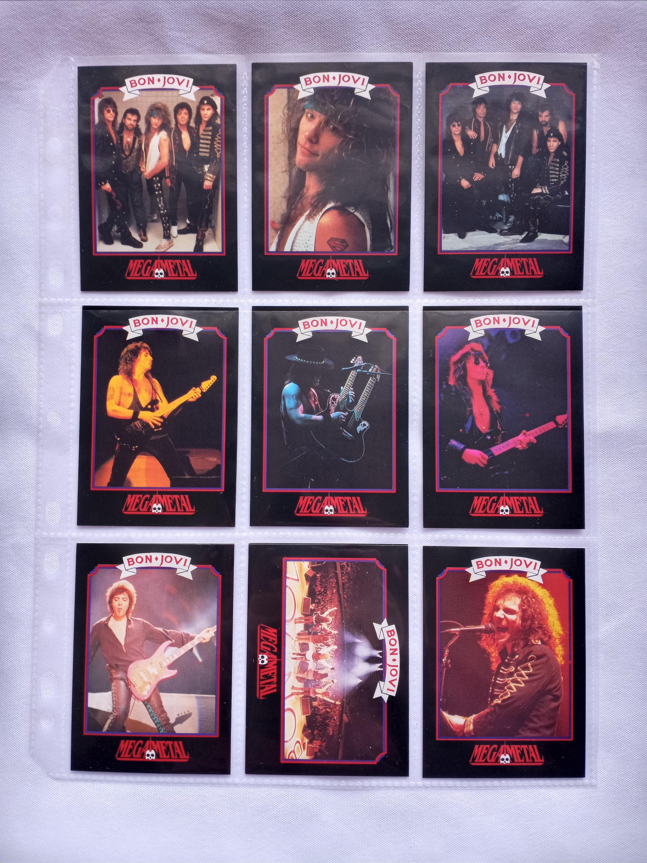 BON JOVI Collector Cards 1991 Megametal. John Bon Jovi Richie