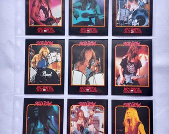 POISON Collector Cards. Rockcards Series One 1991. Bret Michaels